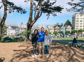 25 апреля 2019 - викторианские домики - одна из достопримечательностей Сан-Франциско, Painted Ladies